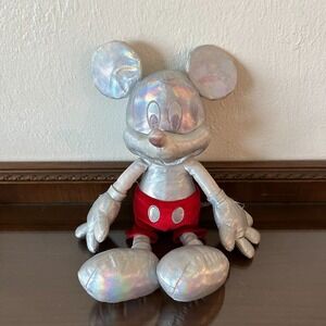 Disney 100th Anniversary‎ Mickey Mouse Platinum Edition Plush Soft Toy